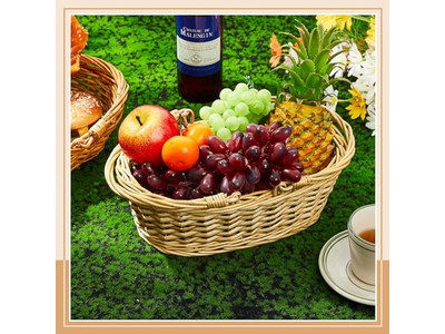 Корзина для пикника со свежими продуктами, семейная, моющаяся, мини-корзина 1950-х, сердце, для двоих, пляж