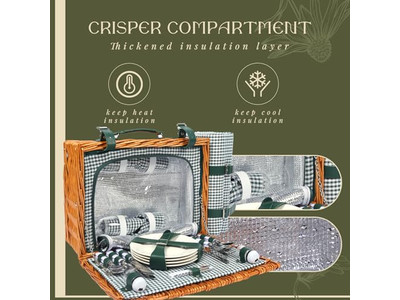 Мини-набор корзин для пикника, детская плетеная корзина, круглая, для стены, 5